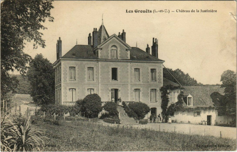 Carte postale ancienne Le Grouets - Chateau de la Justiniere