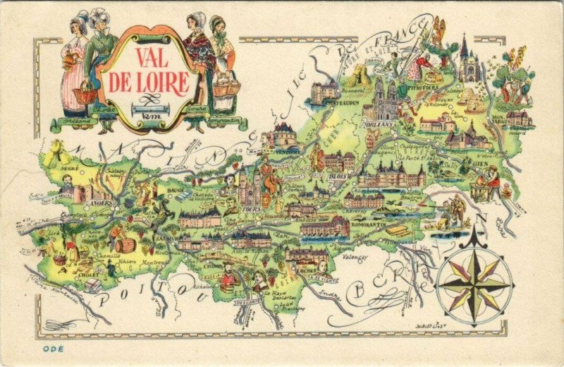 Carte postale ancienne Val de Loire