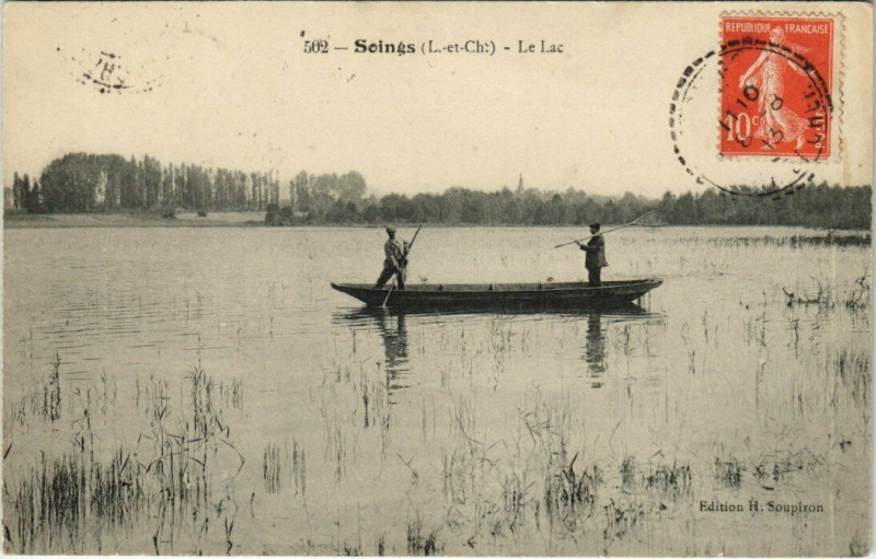 Carte postale ancienne Seings - Le Lac