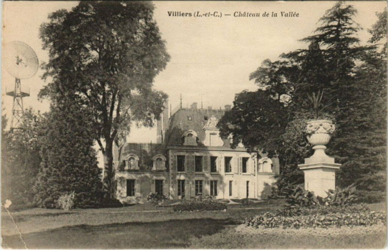 Carte postale ancienne Villiers - Chateau de la Vallée