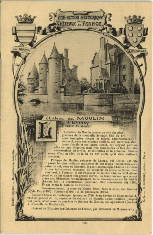 Carte postale ancienne Chateau du Moulin