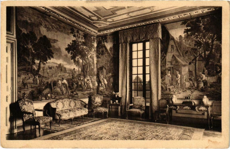 Carte postale ancienne Cheverny - Petti Salon à Cheverny