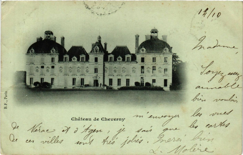 Carte postale ancienne Chateau de Cheverny à Cheverny