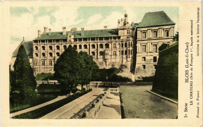 Carte postale ancienne Blois (Loir-&-Cher) - Le Chateau (Aile de Francois Ier facade à Blois