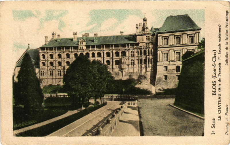 Carte postale ancienne Blois (Loir-&-Cher) - Le Chateau (Aile de Francois Ier facade à Blois