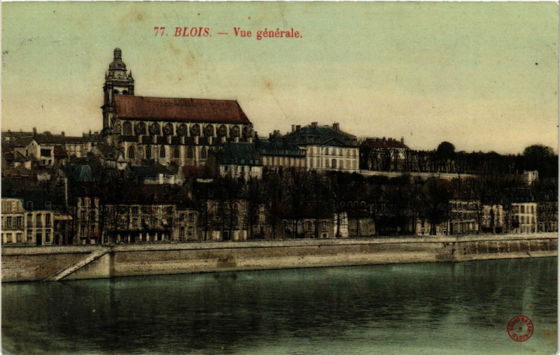 Carte postale ancienne Blois - Vue générale à Blois