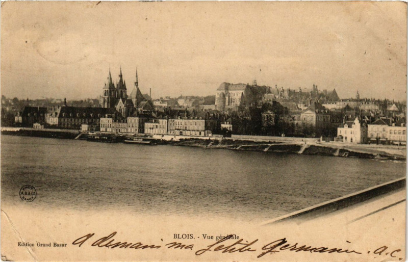 Carte postale ancienne Blois - Vue générale à Blois