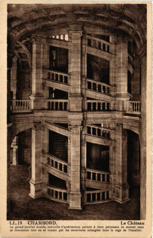 Carte postale ancienne Chambord - Le Chateau... à Chambord