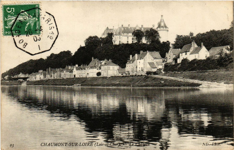 Carte postale ancienne Chaumont-sur-Loire (Loir-et-Cher) - Le Chateau à Chaumont-sur-Loire