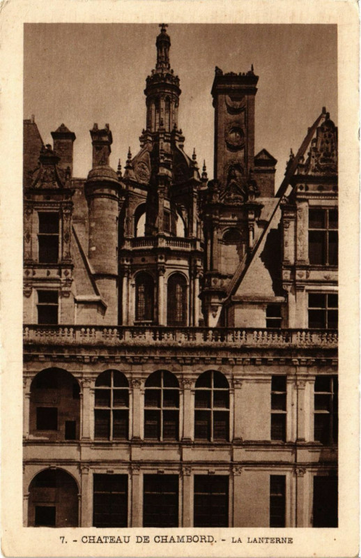 Carte postale ancienne Chateau de Chambord - La Lanterne à Chambord