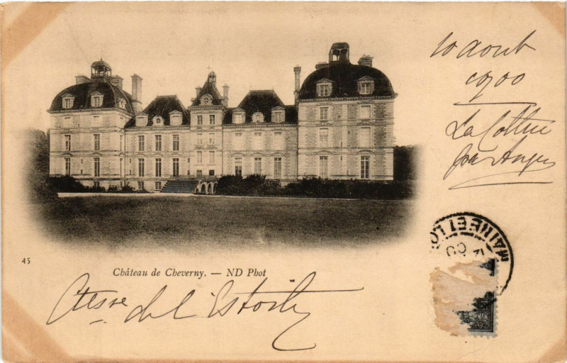 Carte postale ancienne Chateau de Cheverny à Cheverny