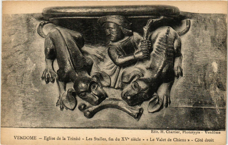 Carte postale ancienne Vendome Eglise de la Trinite Les Stailles fin du Xv s.-Le Valet. à Vendôme