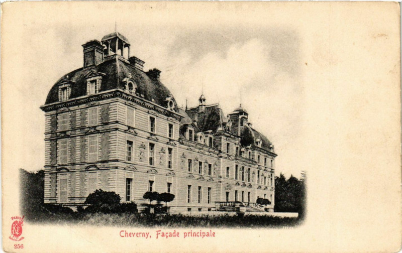 Carte postale ancienne Cheverny Facade principale à Cheverny