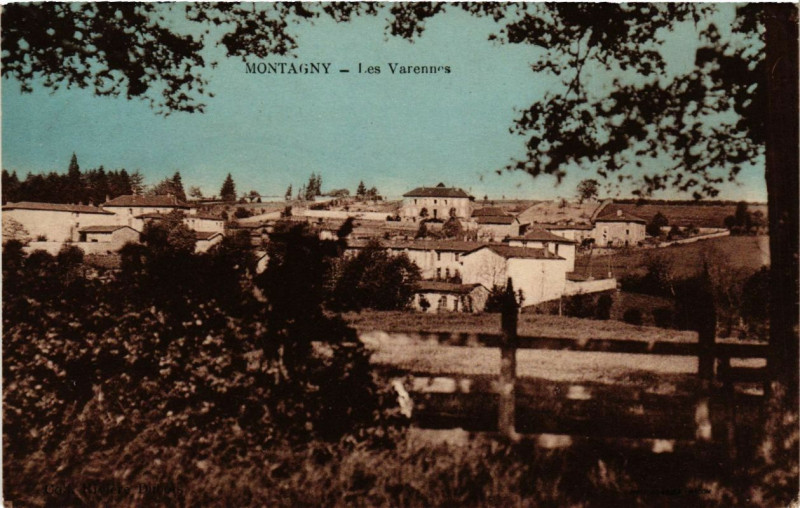 Carte postale ancienne Montagny - Les Varennes