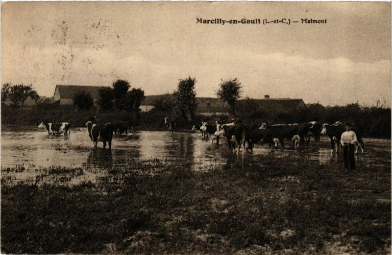 Carte postale ancienne Marcilly-en-Gault - Malmont à Marcilly-en-Gault