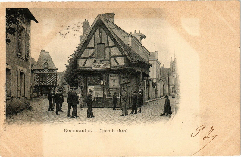 Carte postale ancienne Romorantin - Carroir-dore
