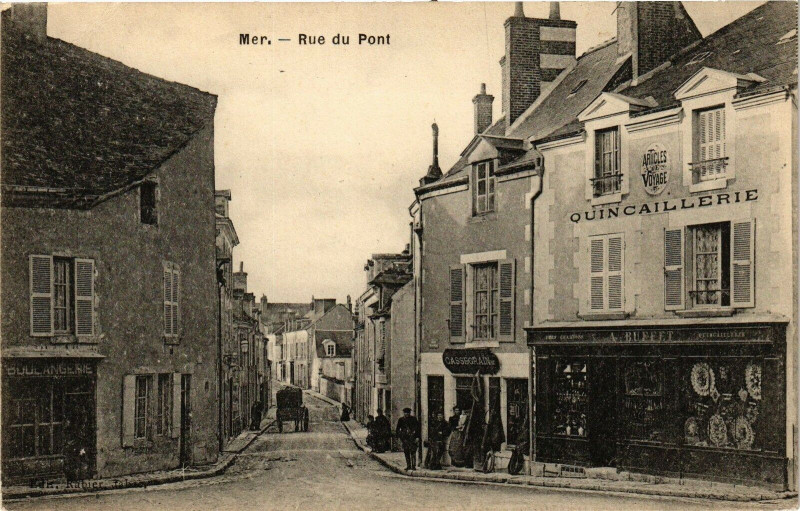 Carte postale ancienne Mer - Rue du Pont à Mer