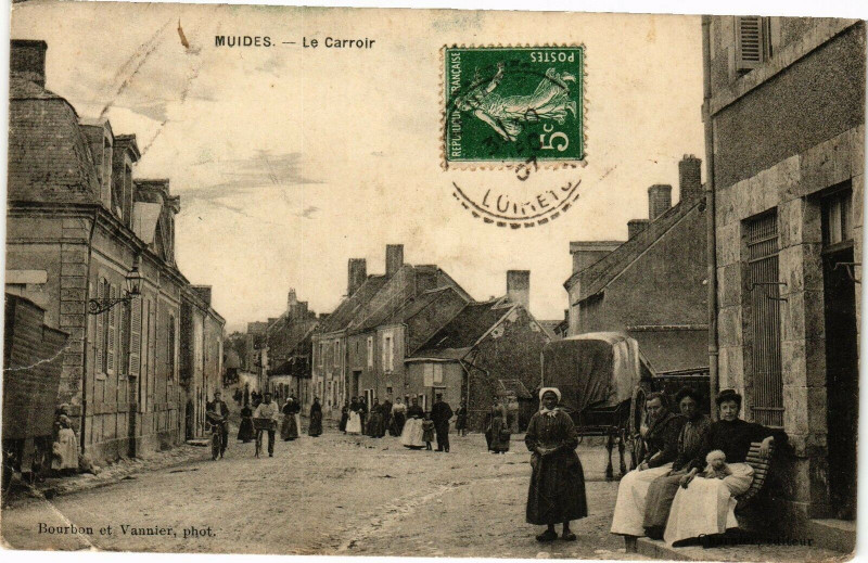 Carte postale ancienne Muides - Le Carroir