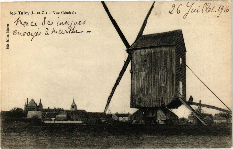 Carte postale ancienne Taicy (L.-et-C.) - Vue générale