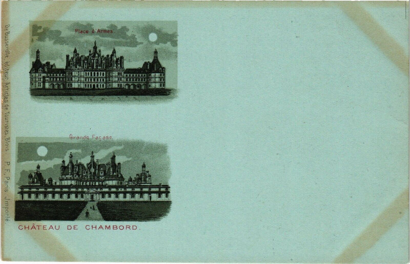 Carte postale ancienne Chateau de Chambord à Chambord