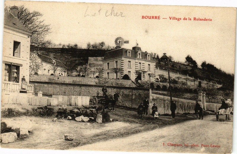 Carte postale ancienne Bourre - Village de la ROLANDErie