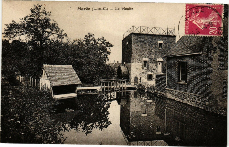 Carte postale ancienne Moree (L.-et-Ch.) - Le Moulin à Morée