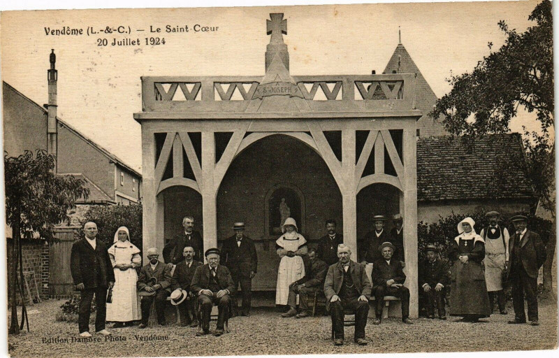 Carte postale ancienne Vendome (L.-&-C.) - Le St-Coeur - 20 Juillet 1924 à Vendôme