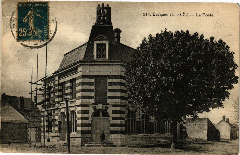Carte postale ancienne Cocques (L.-et-C.) - La Poste