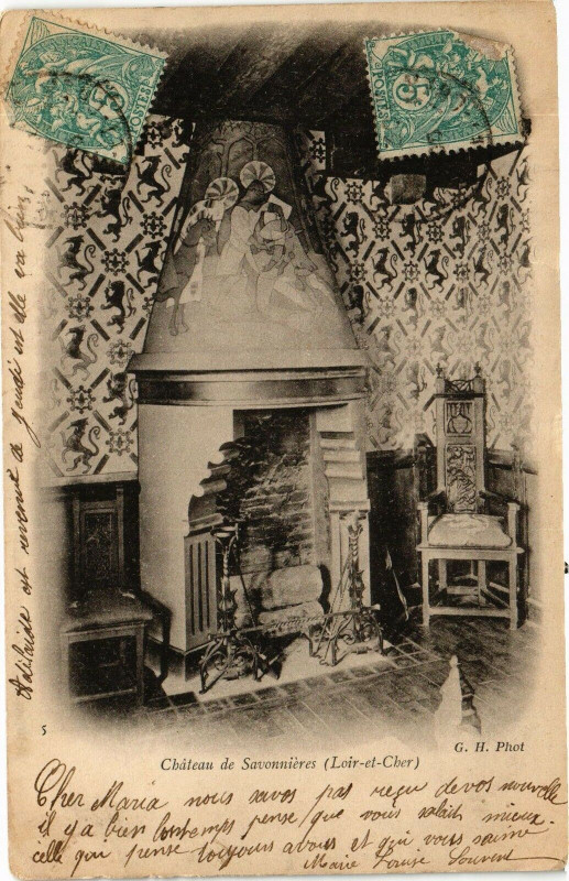 Carte postale ancienne Chateau de Savonnieres (Loir-et-Cher)