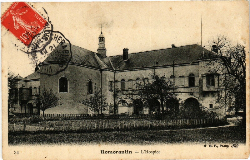 Carte postale ancienne Romorantin - L'Hospice