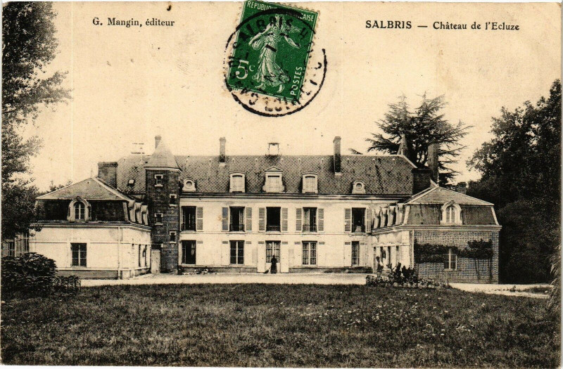 Carte postale ancienne Salbris - Chateau de l'Ecluse à Salbris