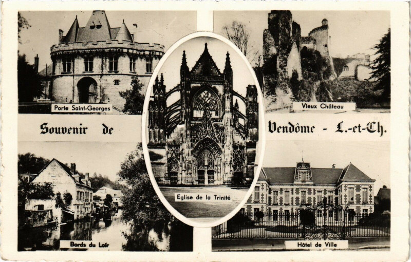Carte postale ancienne Souvenir de Vendome à Vendôme