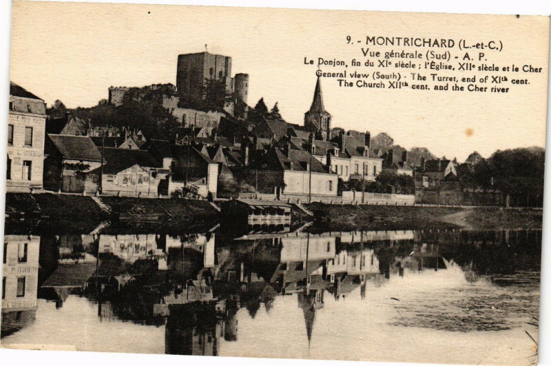 Carte postale ancienne Montrichard-Vue générale