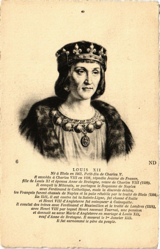 Carte postale ancienne Louis Xii