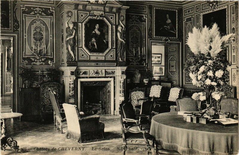Carte postale ancienne Chateau de Cheverny-Le Salon à Cheverny
