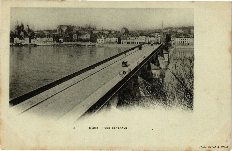 Carte postale ancienne Blois-Vue générale à Blois