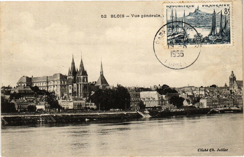 Carte postale ancienne Blois-Vue générale à Blois