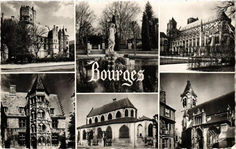 Carte postale ancienne Bourges - Scenes à Bourges