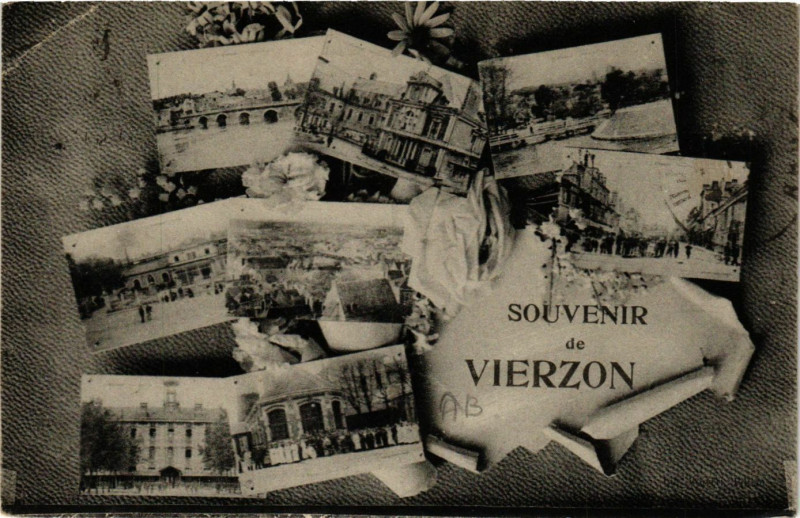 Carte postale ancienne Vierzon - Scenes - Souvenir de Vierzon à Vierzon