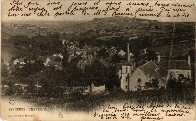 Carte postale ancienne Sancerre - Sancerre-Chavigno - Vue - Scenel à Sancerre