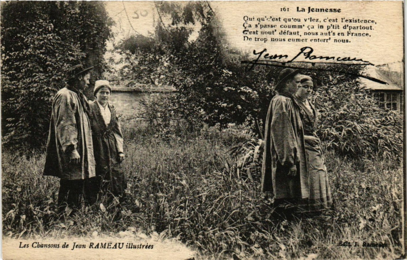 Carte postale ancienne La Jeunesse - Les Chansons de Jean Rameau Illustrées - Folklore