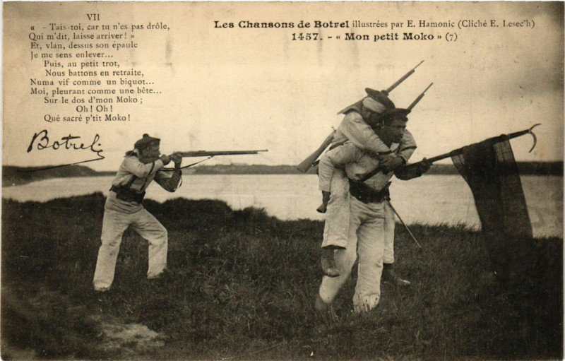 Carte postale ancienne Mon Petit Moko - Les Chansons de Botrel - Folklore