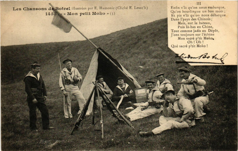 Carte postale ancienne Mon Petit Moko - Les Chansons de Botrel - Folklore