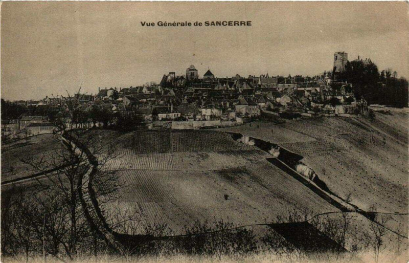Carte postale ancienne Vue générale de Sancerre à Sancerre