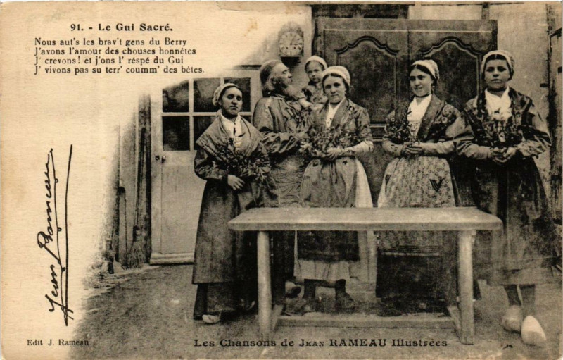 Carte postale ancienne Le Gui Sacre