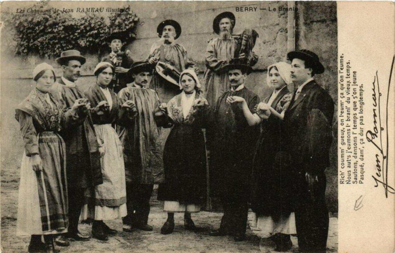 Carte postale ancienne Berry Le Branle