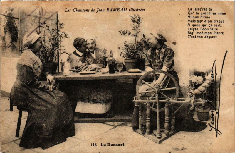 Carte postale ancienne Le Dessert