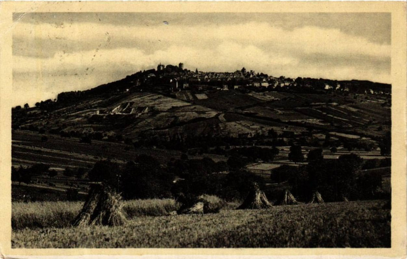 Carte postale ancienne Sancerre Vue générale prise de la Crele à Sancerre