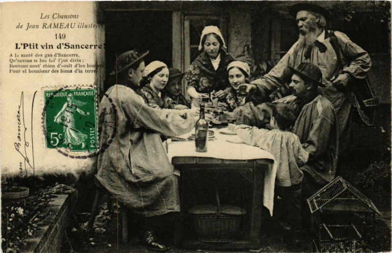 Carte postale ancienne L'Ptit vin d'Sancerre à Sancerre