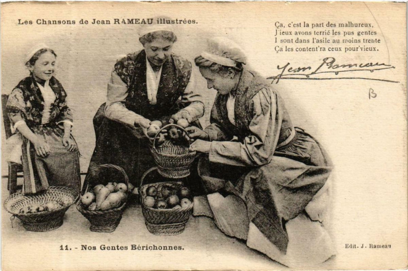 Carte postale ancienne Nos Gentes Berichonnes